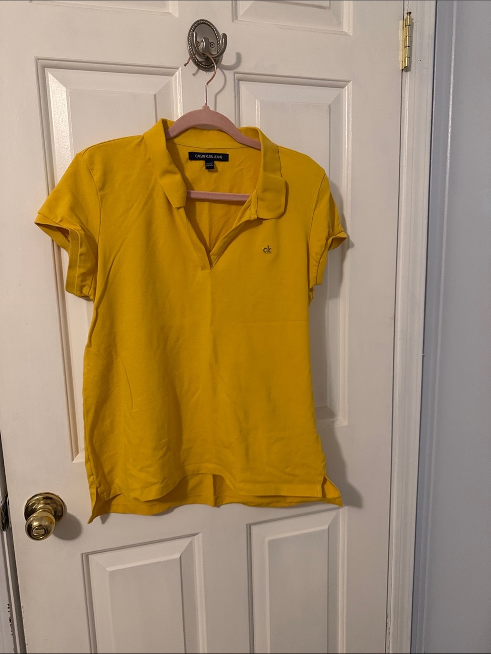 Calvin Klein Bright Yellow Women's Polo Shirt